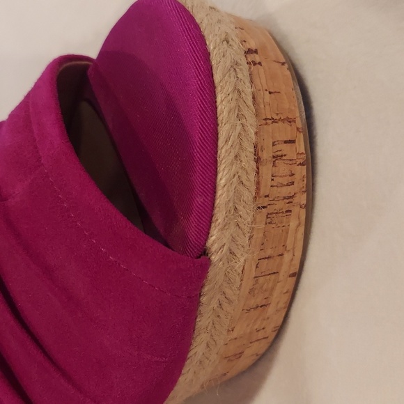 Franco Sarto Fuschia Cork Wedge - Picture 7 of 9